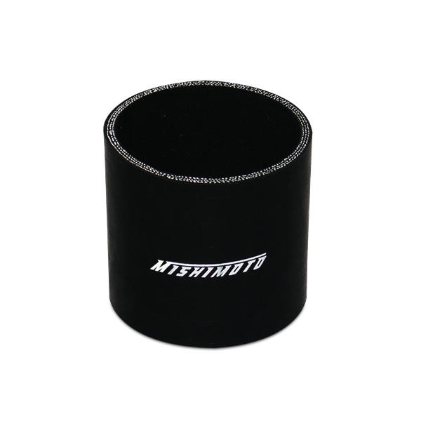 Mishimoto 2.5" Straight Coupler, Black Black 