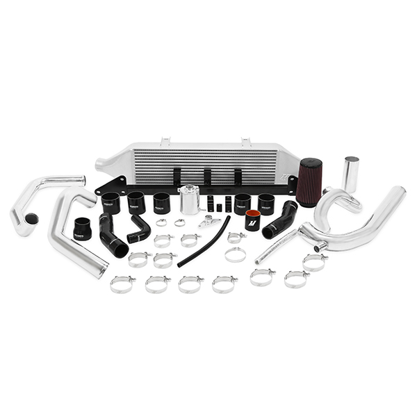 Mishimoto Subaru WRX/STI Front-Mount Intercooler Kit, 2001–2007 Silver Cooler, Silver Intake 