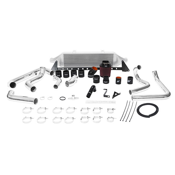 Mishimoto Subaru WRX Front-Mount Intercooler Kit, 2008–2014 Silver Cooler, Added Intake