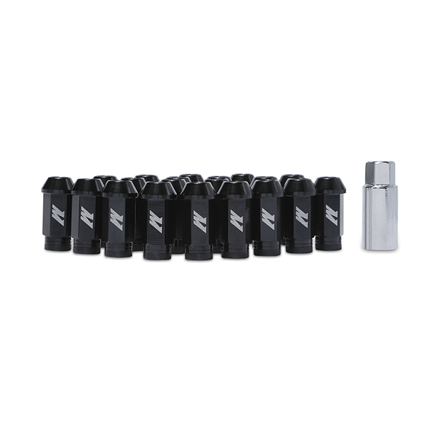 Mishimoto Aluminum Locking Lug Nuts, M12 x 1.5 Black 
