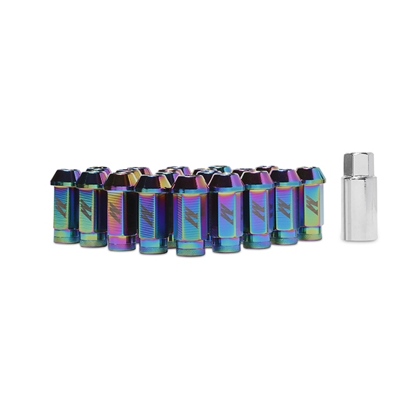 Mishimoto Aluminum Locking Lug Nuts, M12 x 1.5 NeoChrome 