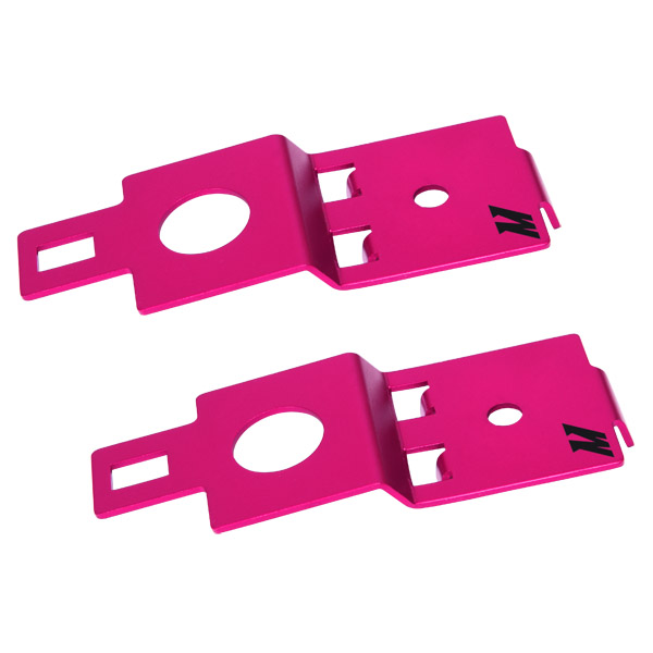 Mishimoto Subaru WRX/STI Aluminum Radiator Stay Set, 2001-2007 Pink 