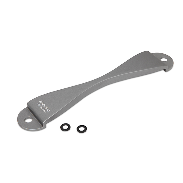 Mishimoto Subaru CNC Battery Tie-Down Silver