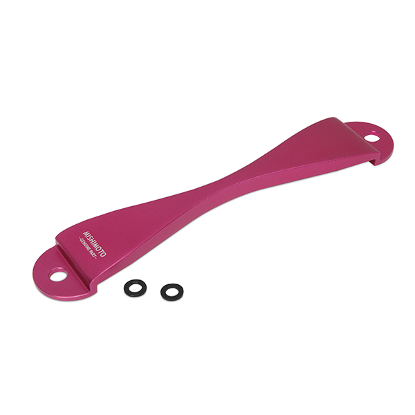 Mishimoto Subaru CNC Battery Tie-Down Pink