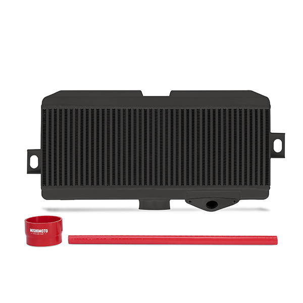 Mishimoto Subaru WRX STI Performance Top-Mount Intercooler Kit, 2008–2015 Black Cooler, Red Hoses 