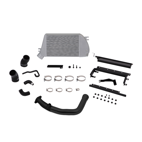 Mishimoto Subaru WRX Performance Top-Mount Intercooler and Charge-Pipe System, 2015+ Black Pipe, Silver Cooler