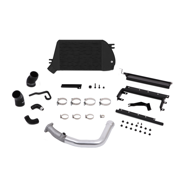 Mishimoto Subaru WRX Performance Top-Mount Intercooler and Charge-Pipe System, 2015+ Polished Pipe, Black Cooler