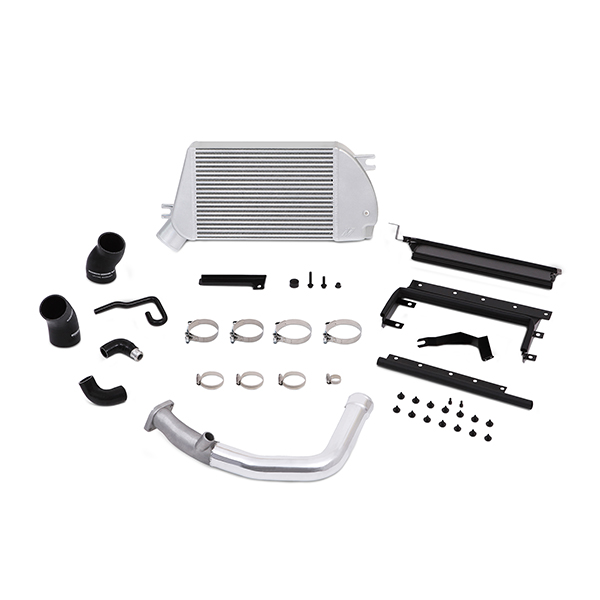 Mishimoto Subaru WRX Performance Top-Mount Intercooler and Charge-Pipe System, 2015+ Polished Pipe, Silver Cooler