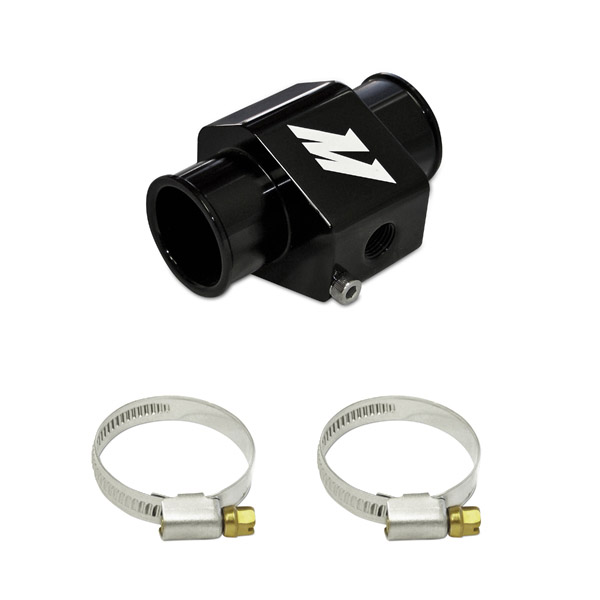 Mishimoto Water Temperature Sensor Adapter - 28mm - Black, Silver, Gold Black 