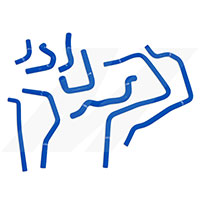 Mishimoto Silicone Ancillary Hoses for Subaru Impreza WRX , 2001-2005 Blue 