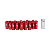 Mishimoto Aluminum Locking Lug Nuts, M12 x 1.25 Red 