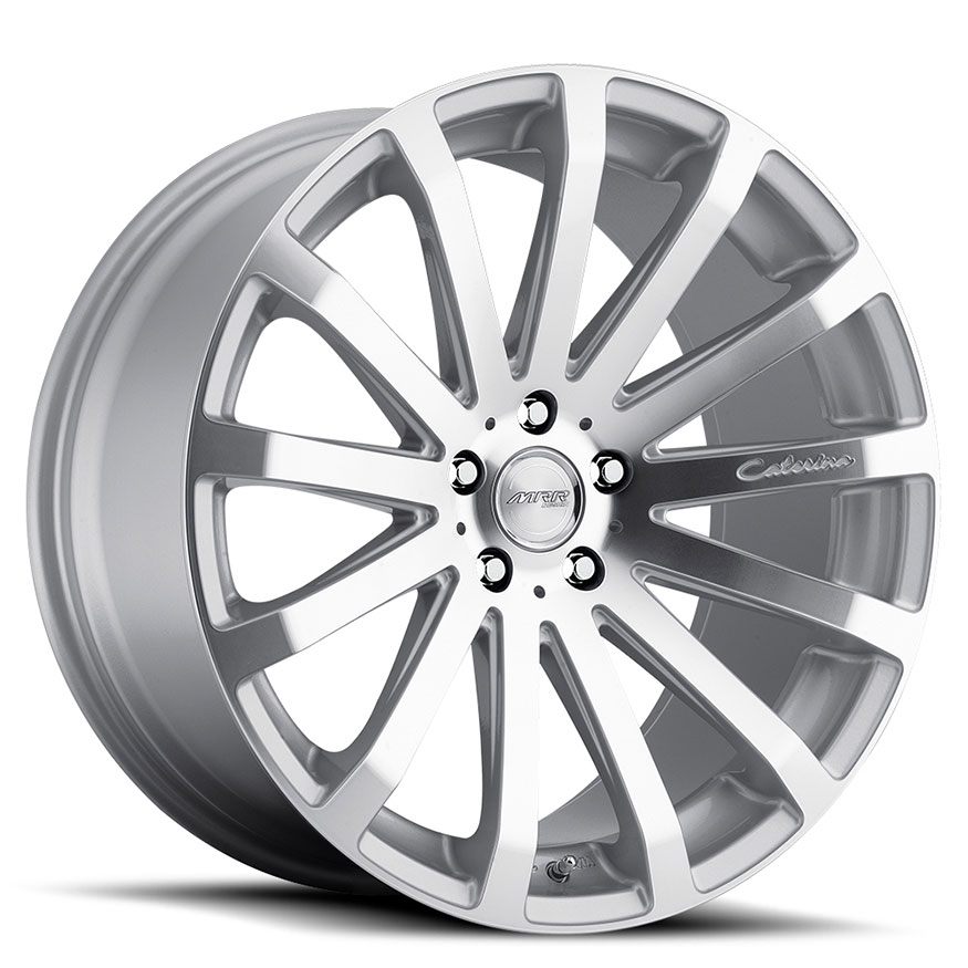 MRR HR9  Wheel Rim 18x8.5 5x114.3/ 5x120 ET20  66.6 Silver Diamond Cut