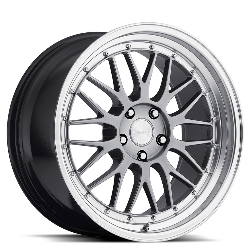 MRR UO3  Wheel Rim 19x8.5 5x114.3/ 5x120 ET15  66.6 Hyper Black With Machined Lip