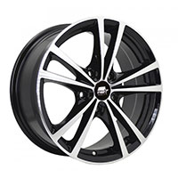 MST Saber Wheel Rim 16x7 5x114.3 ET45 72.69 Glossy Black w/Machined Face