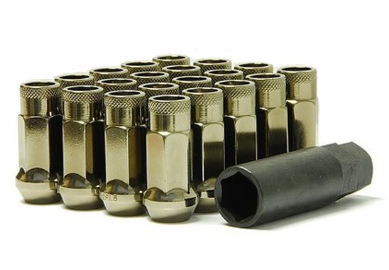 MUTEKI LUG NUTS SR48 OPEN END 12X1.50 48MM TITANIUM