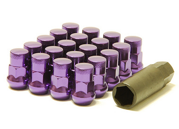 MUTEKI LUG NUTS SR35 CLOSED END 16+4 12X1.25 35MM PURPLE