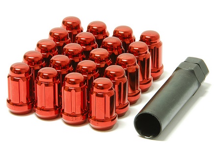 MUTEKI LUG NUTS SPLINE 12X1.25 CLOSED RED