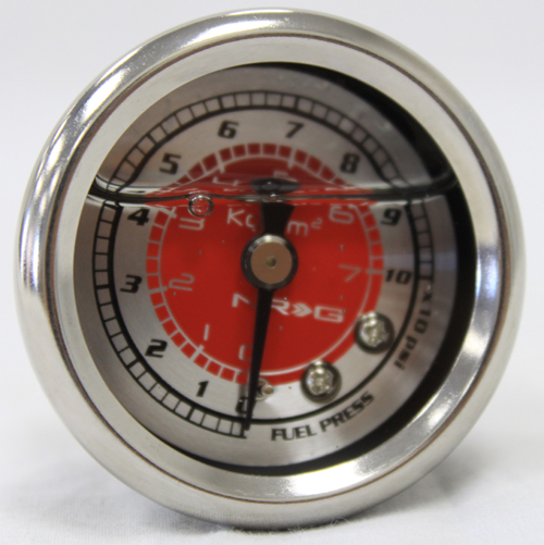 NRG  Fuel Regulator Gauge Red 100psi