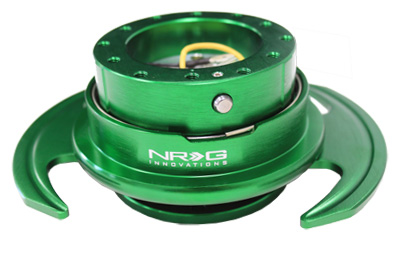 NRG  Quick Release Kit Gen 3.0 - Green Body/Green Ring w/ Handles