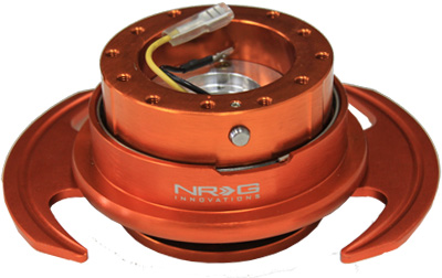 NRG  Quick Release Kit Gen 3.0 - Orange Body/Orange Ring w/Handles