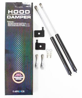 NRG Hood Damper Kit Carbon Fiber 96-00 Honda Civic