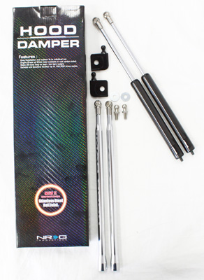 NRG Hood Damper Kit Carbon Fiber 89-94 240SX S13 