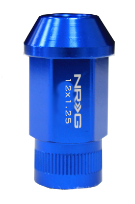NRG 100 Series M12 x 1.25 Lug Nut Set 4 pc Blue 