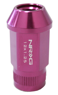 NRG 100 Series M12 x 1.25 Lug Nut Set 4 pc Purple 