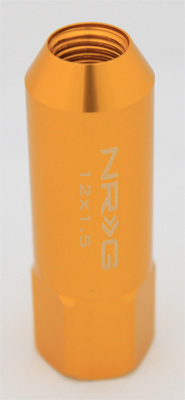 NRG 400 Series M12 x 1.5 Tuner Style Extended Lug Nut Set 4 pc Rose Gold