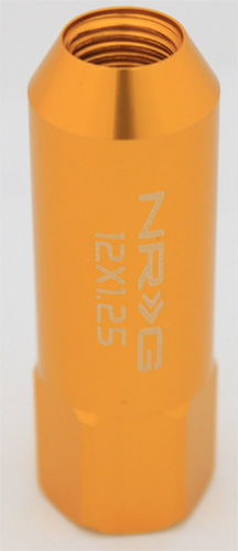 NRG 400 Series M12 x 1.25 Tuner Style ExtendedLug Nut Set 4 pc Rose Gold