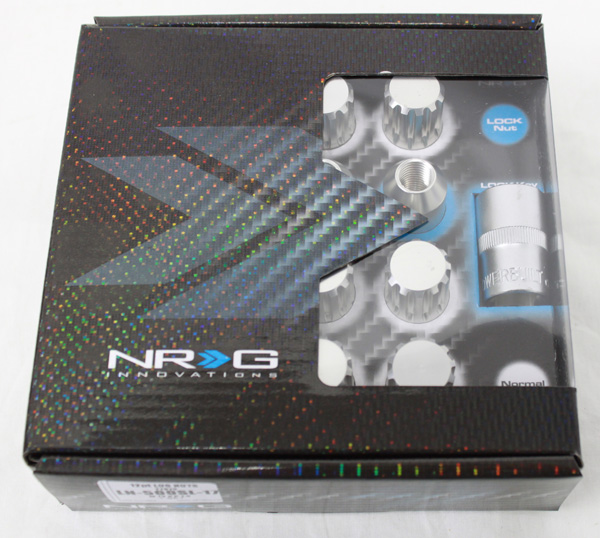 NRG 500 Series M12 x 1.5 12pt Lug Nut Set 17 pcSilver T7075