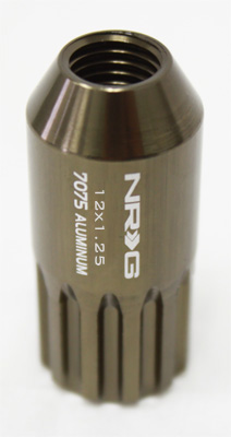 NRG 500 Series M12 x 1.25 12pt Lug Nut Set 17 pc Titanium T7075