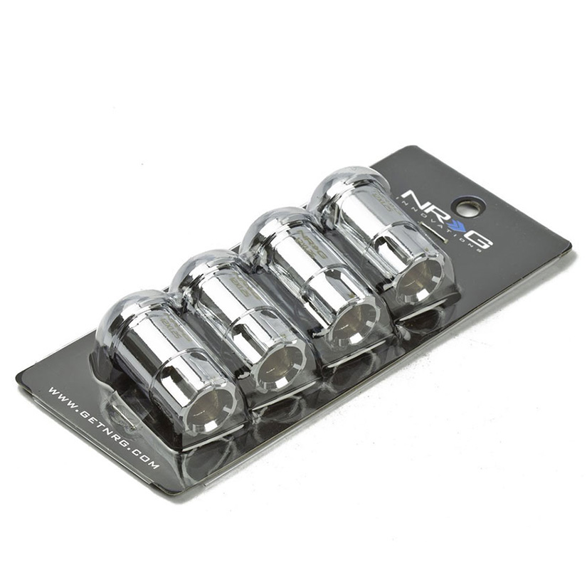 NRG 100 Series M12 x 1.25 Lug Nut Lock Set 4 pc Chrome 