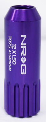 NRG 470 Series M12 x 1.5 Extended Lug Nut Set 4 pc Purple T7075