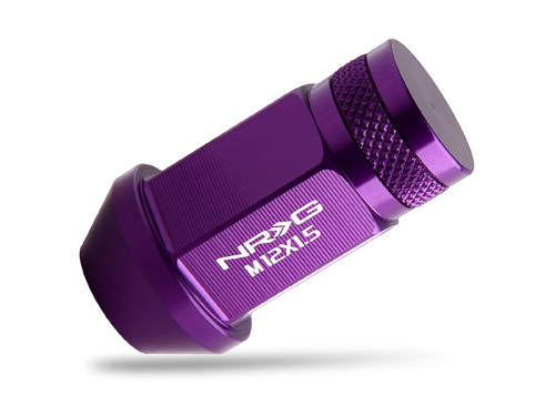 NRG 100 Series M12 x 1.5 Lug Nut Set 4 pc Purple Closed End