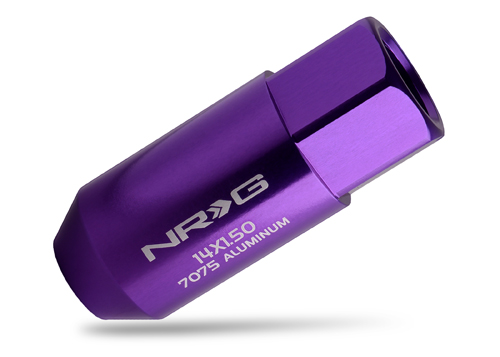 NRG 472 Series M14X1.5 Extended Lug Nut set 4 pc - T7075 - Purple