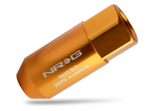 NRG 472 Series M14X1.5 Extended Lug Nut set 4 pc - T7075 - Rose Gold