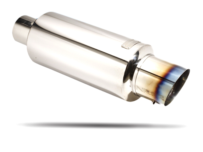 NRG  Muffler Stainless / Burnt tip 2.5"