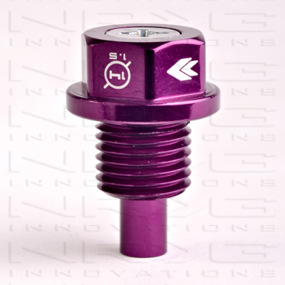 NRG Magnetic Oil Drain Plug Purple - M14x1.5 Acura,Dodge,Ford,Honda,Hyundai,Isuzu,Jeep, Kia,Mazda,Mitsubishi