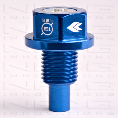 NRG Magnetic Oil Drain Plug Blue - M12x1.25 Infiniti,Lexus,Nissan,Toyota
