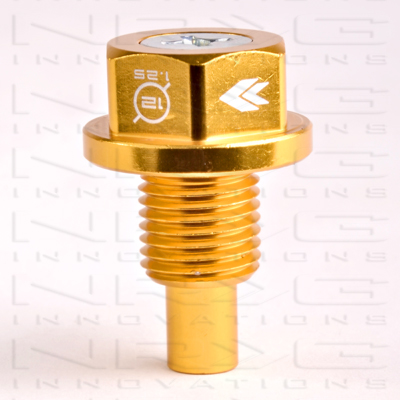 NRG Magnetic Oil Drain Plug Gold - M12x1.25 Infiniti,Lexus,Nissan,Toyota