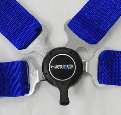 NRG  4 Point Seat Belt Harness / Cam Lock- Blue