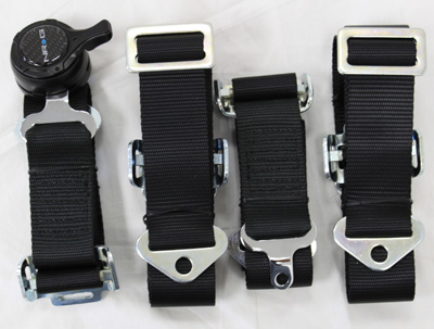 NRG  6 Pt 3inch Seat Belt Harness / Cam Lock- Black