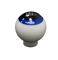 NRG  White Shift Knob - 4 interchangeable rings