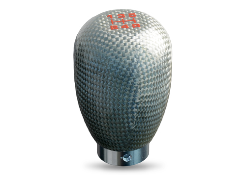 NRG Shift Knob 42mm - 5 Speed Silver Carbon Fiber