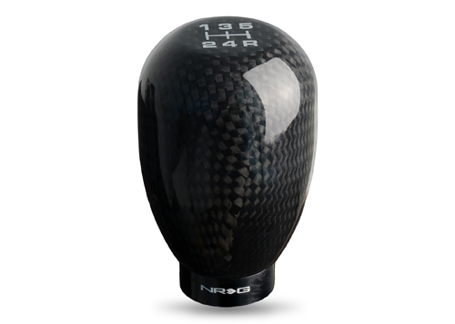 NRG  Shift Knob 42mm 5 Speed Black Carbon Fiber - Toyota