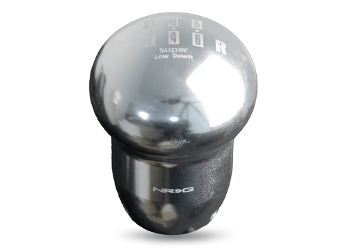 NRG  Super Low Down Shift Knob Universal Silver -6 speed