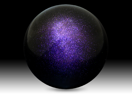 NRG Shift Knob Ball Style Green/Purple Heavy Weight for Honda - (480g / 1.1lbs)