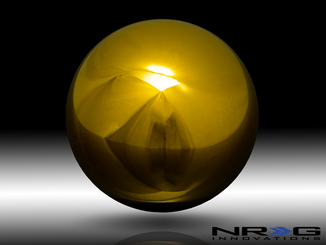 NRG Shift Knob Ball Style Chrome Gold Heavy Weight Universal 1.1LBS/480g