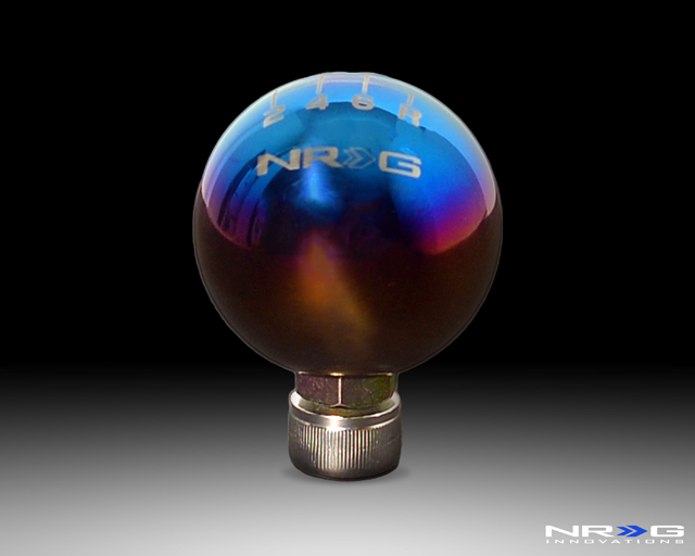 NRG Shift Knob Ball Style Burnt Titanium for Honda 6 Speed 42mm